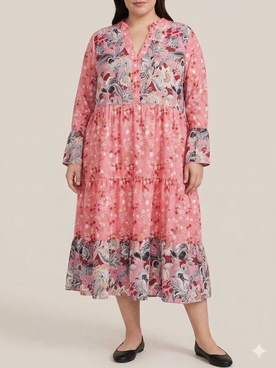 Dresses & Skirts - Womens Super Cute & Comfy!  Tiered V-Neck Women's Dress Great Beach Lounge Wear